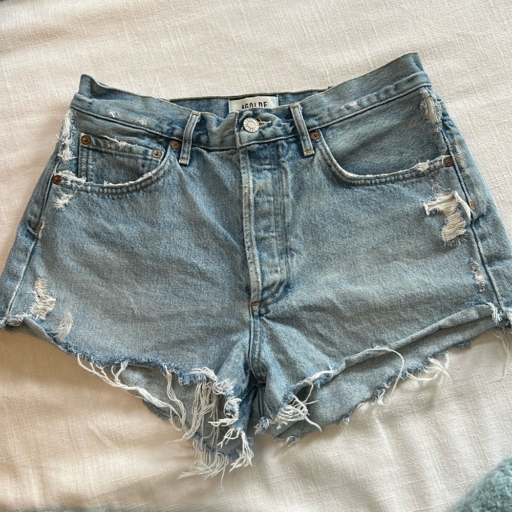 Agolde Parker denim shorts